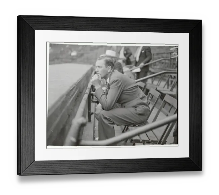 Framed Print : Dizzy Dean Sitting on Bleachers Framed Print : Dizzy Dean Sitting on Bleachers