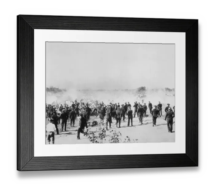 Framed Print : Riot In South Chicago Plant