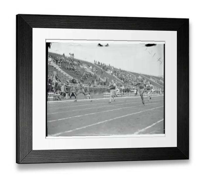 Framed Print : Contestants in 100-Yard Dash Framed Print : Contestants in 100-Yard Dash
