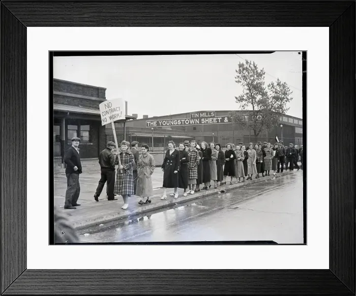 Framed Print : Wives And Sympathizers Leading Picket Framed Print : Wives And Sympathizers Leading Picket
