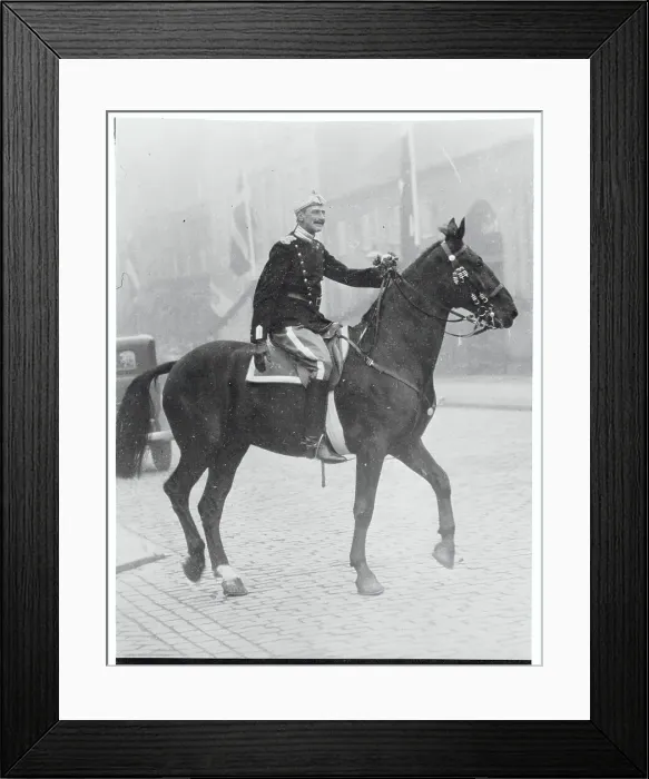 Framed Print : King Christian Riding His Horse Framed Print : King Christian Riding His Horse