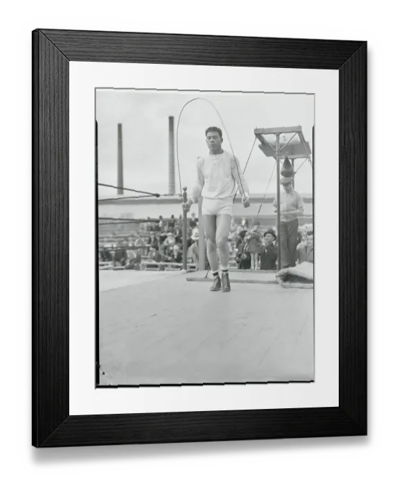 Framed Print : Joe Louis Skipping Rope Framed Print : Joe Louis Skipping Rope