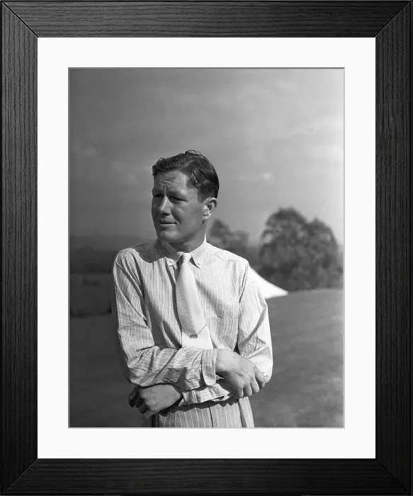 Framed Print : Informal Portrait of Byron Nelson on Golf Course Framed Print : Informal Portrait of Byron Nelson on Golf Course