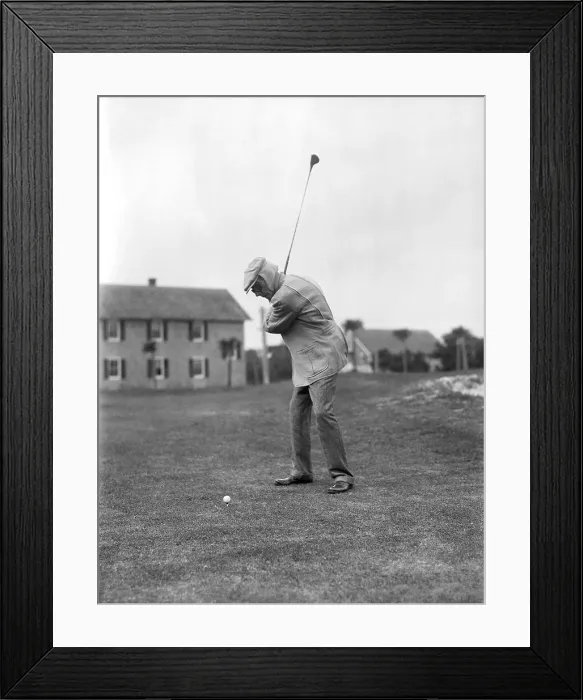 Framed Print : John D. Rockefeller Sr. Golfing Framed Print : John D. Rockefeller Sr. Golfing