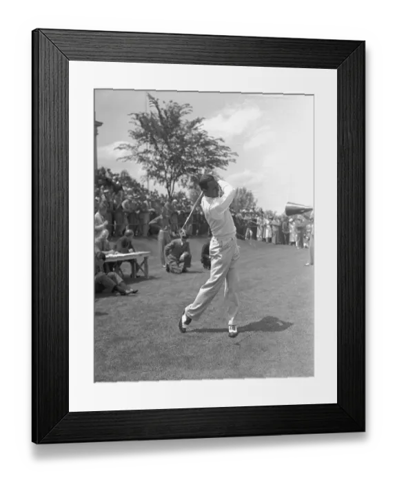Framed Print : Young Sam Snead Swinging Golf Club Framed Print : Young Sam Snead Swinging Golf Club
