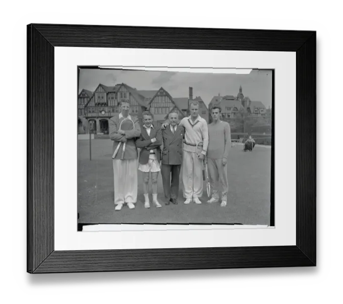 Framed Print : First Group Portrait of 1937 United States Davis Cup Team Framed Print : First Group Portrait of 1937 United States Davis Cup Team