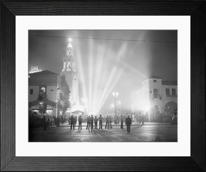 Framed Print : Cathay Theater at Movie Opening Framed Print : Cathay Theater at Movie Opening