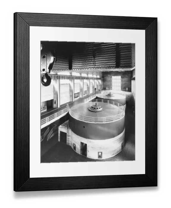 Framed Print : Power Plant and Generators