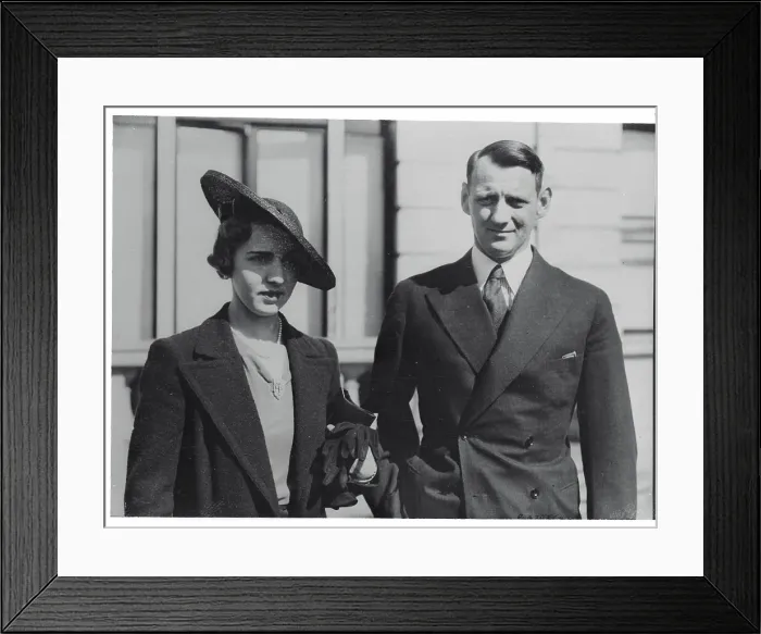 Framed Print : Prince Frederick Posing with Princess Ingrid Framed Print : Prince Frederick Posing with Princess Ingrid
