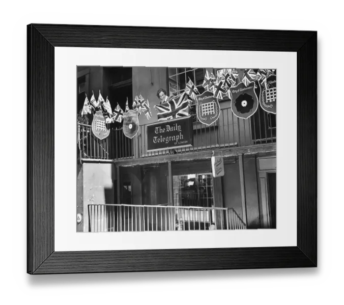 Framed Print : Decorations for Coronation Framed Print : Decorations for Coronation