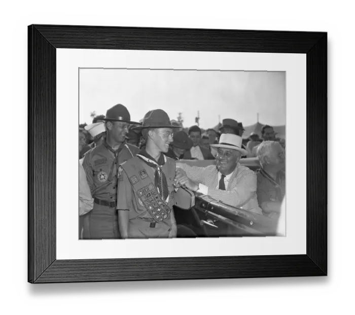 Framed Print : Scout honored by President Framed Print : Scout honored by President
