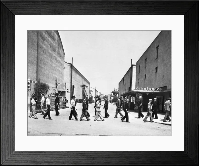 Framed Print : Strikers at Warner Brothers Studio Framed Print : Strikers at Warner Brothers Studio