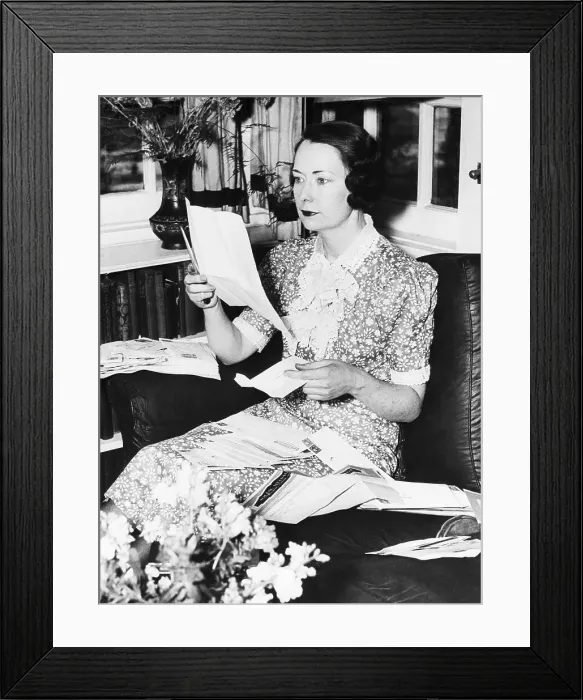 Framed Print : Margaret Mitchell Reading Wires Framed Print : Margaret Mitchell Reading Wires