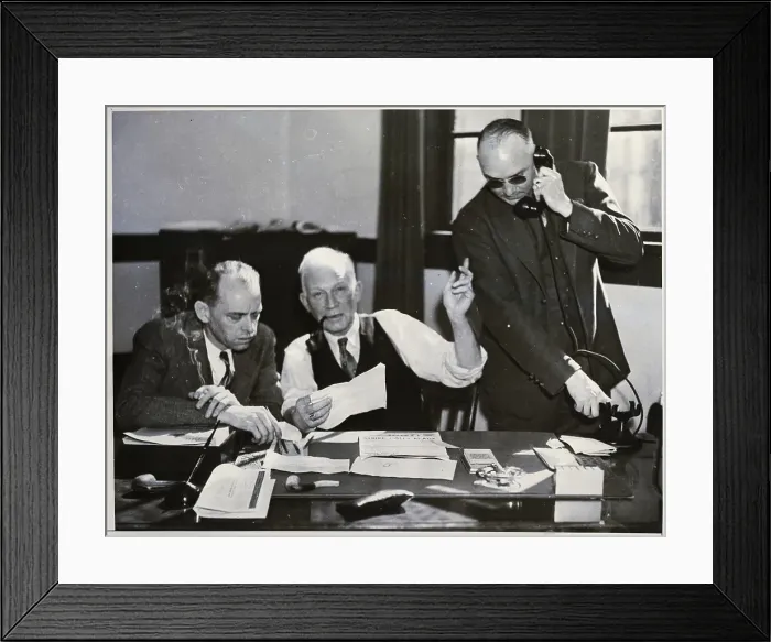 Framed Print : Motion Picture Union Leaders Calling Strike Framed Print : Motion Picture Union Leaders Calling Strike