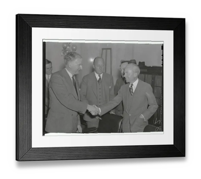 Framed Print : Senatorial Committee Members Greeting Each Other Framed Print : Senatorial Committee Members Greeting Each Other