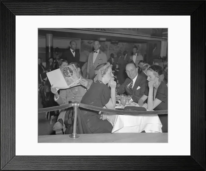 Framed Print : James Cromwell and Hugo Czerwonky With Wives at Cotton Club Framed Print : James Cromwell and Hugo Czerwonky With Wives at Cotton Club