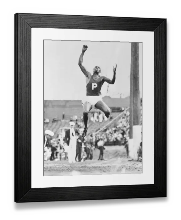 Framed Print : Mack Robinson Jumping Broad Jump Framed Print : Mack Robinson Jumping Broad Jump