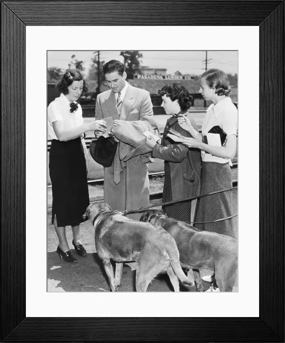 Framed Print : Errol Flynn Signing Autographs Framed Print : Errol Flynn Signing Autographs