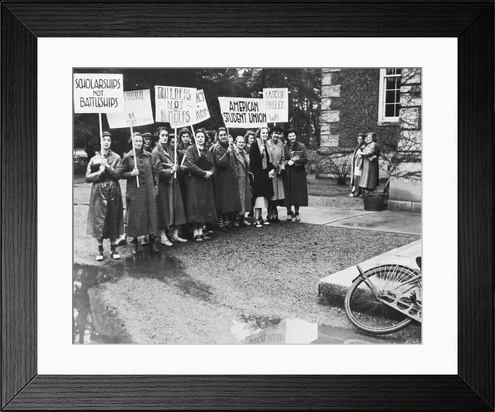 Framed Print : Student Protesters at Vassar College Framed Print : Student Protesters at Vassar College