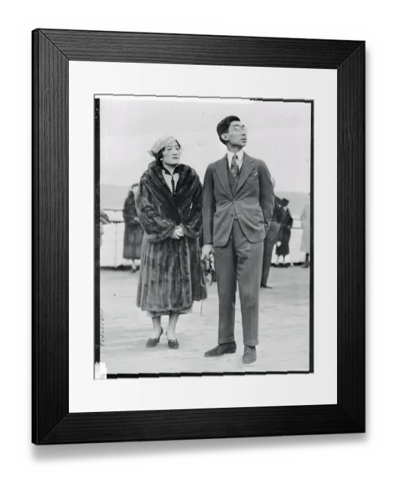 Framed Print : Prince and Princess Chichibu