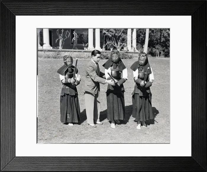 Framed Print : Champion Teaching Boys Kendo Framed Print : Champion Teaching Boys Kendo