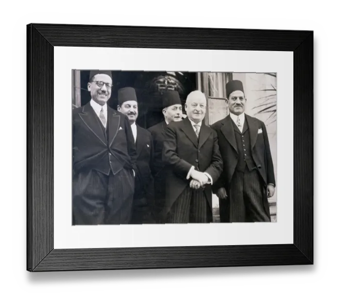 Framed Print : Giuseppe Motta and Nahas Pasha at Conference Framed Print : Giuseppe Motta and Nahas Pasha at Conference