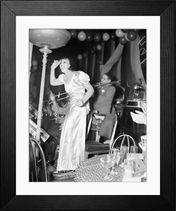 Framed Print : Edna May Harris Singing on Stage Framed Print : Edna May Harris Singing on Stage