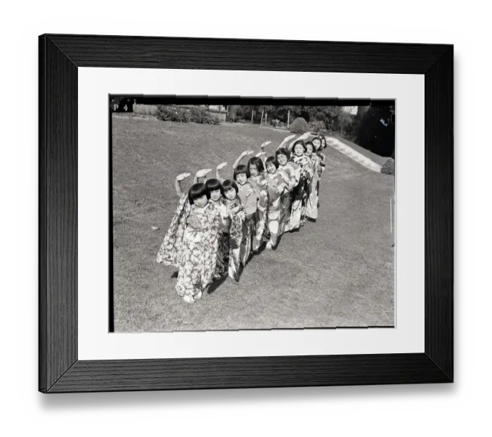 Framed Print : Line of Children Rehearse Traditional Dance Framed Print : Line of Children Rehearse Traditional Dance