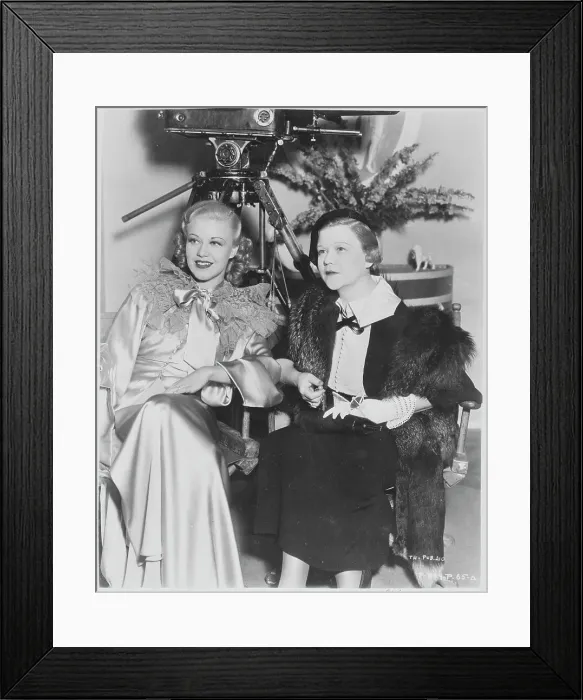 Framed Print : Ginger Rogers and Mother Lela Rogers Framed Print : Ginger Rogers and Mother Lela Rogers