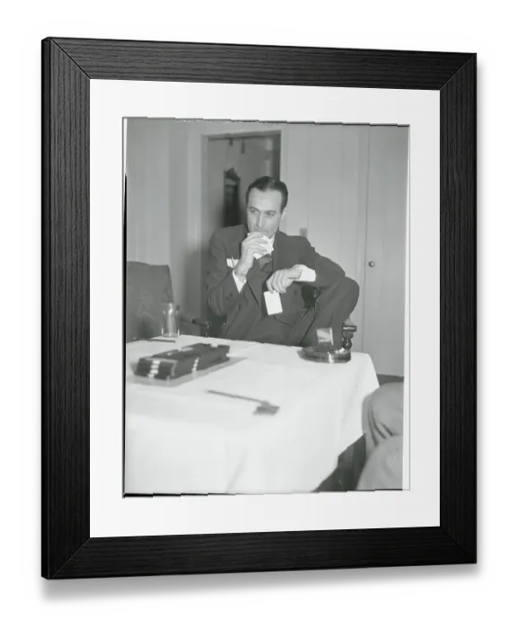 Framed Print : Charles Goren Competing in Bridge Tournament Framed Print : Charles Goren Competing in Bridge Tournament