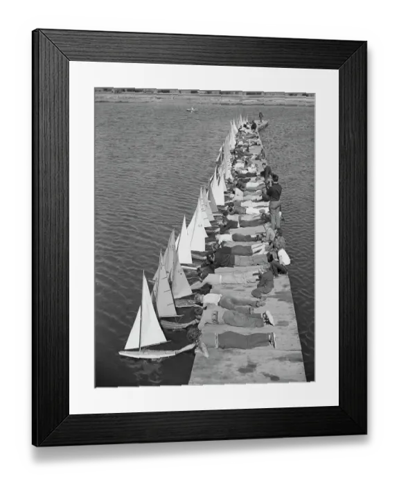 Framed Print : Children at Model Yacht Championships Framed Print : Children at Model Yacht Championships