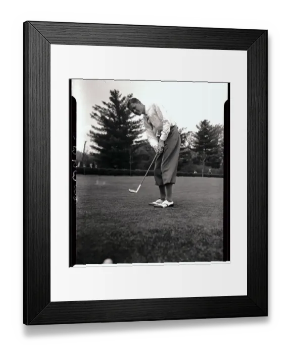Framed Print : Byron Nelson Putting Golf Ball Framed Print : Byron Nelson Putting Golf Ball