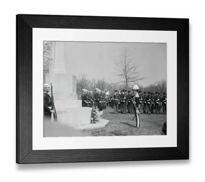 Framed Print : Canadian Officer Paying Respects Framed Print : Canadian Officer Paying Respects