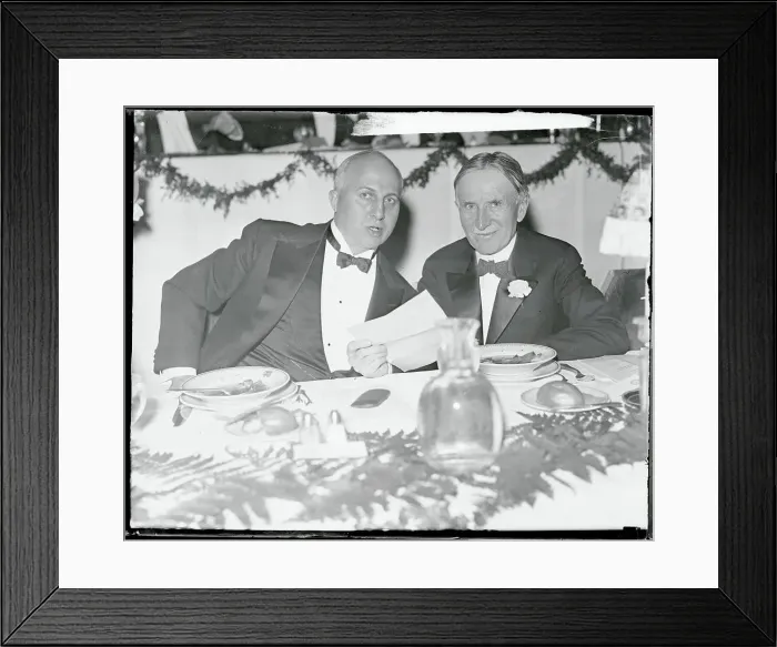 Framed Print : James Rand Jr. Conversing with Harvey Firestone Framed Print : James Rand Jr. Conversing with Harvey Firestone