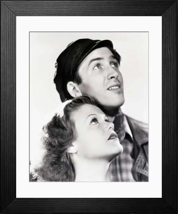 Framed Print : James Stewart And Simone Simon Framed Print : James Stewart And Simone Simon