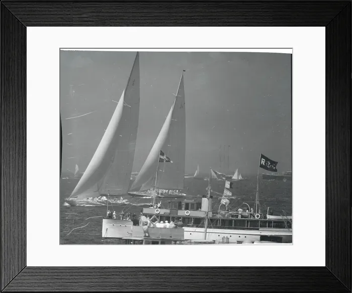 Framed Print : Yachts Competing in Race Framed Print : Yachts Competing in Race