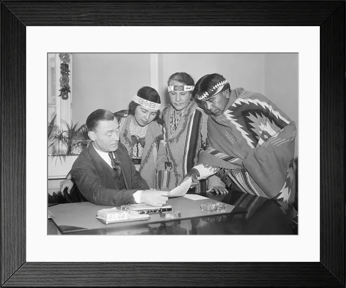 Framed Print : California Native Americans Making Claim Framed Print : California Native Americans Making Claim