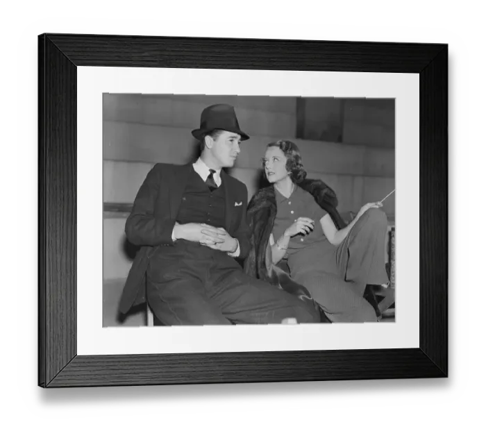 Framed Print : Actress Bette Davis Sitting Comfortably With Husband Harmon Nelson Jr Framed Print : Actress Bette Davis Sitting Comfortably With Husband Harmon Nelson Jr