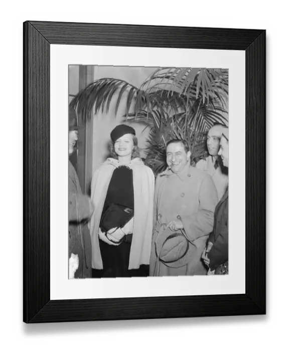 Framed Print : Marlene Dietrich and Ernst Lubitsch Smiling Framed Print : Marlene Dietrich and Ernst Lubitsch Smiling