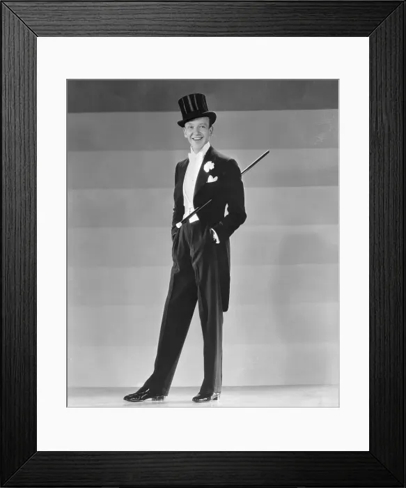 Framed Print : Fred Astaire in Top Hat and Tails Framed Print : Fred Astaire in Top Hat and Tails