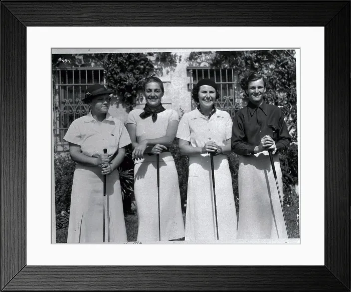 Framed Print : Patty Berg, Jean Bauer, Helen Hicks, and Babe Didrikson Framed Print : Patty Berg, Jean Bauer, Helen Hicks, and Babe Didrikson