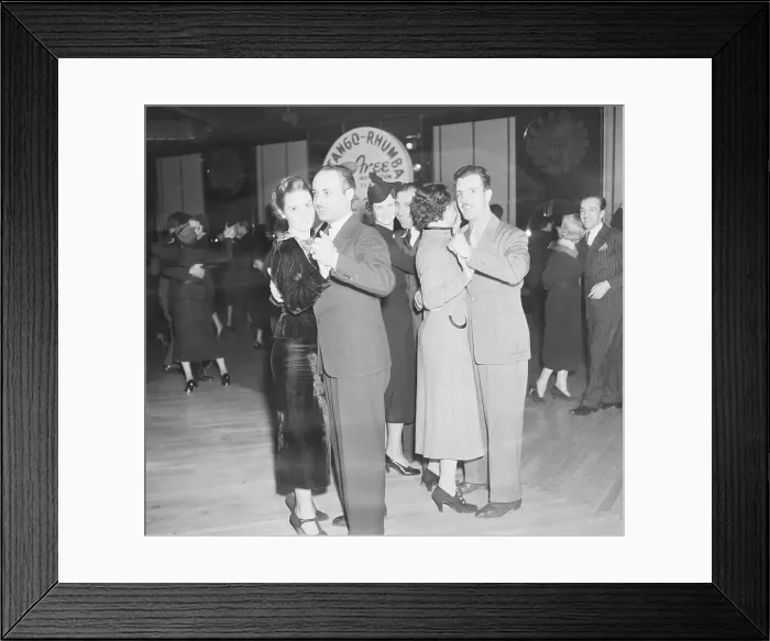 Framed Print : Couples Dancing at Roseland Framed Print : Couples Dancing at Roseland