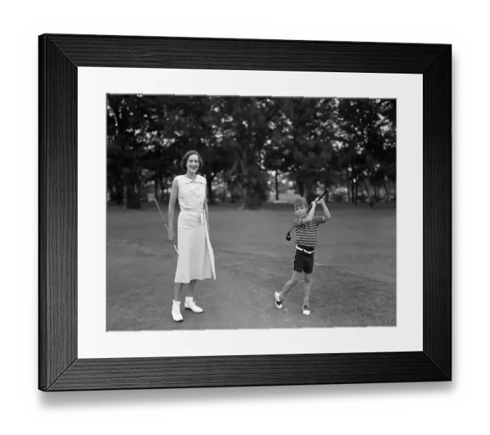 Framed Print : Socialite Golf Star Gives a Lesson Framed Print : Socialite Golf Star Gives a Lesson
