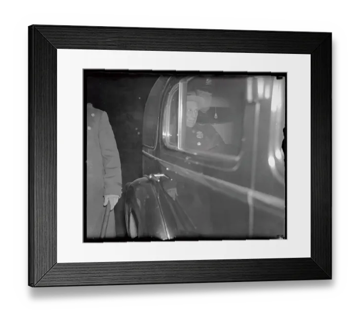 Framed Print : Alfred P. Sloan in Automobile Framed Print : Alfred P. Sloan in Automobile