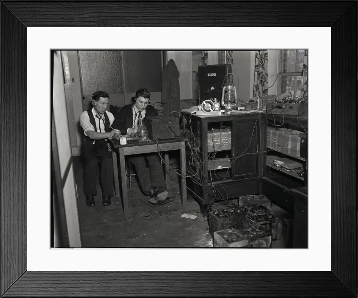 Framed Print : Short-Wave Radio Station, 1937 Framed Print : Short-Wave Radio Station, 1937