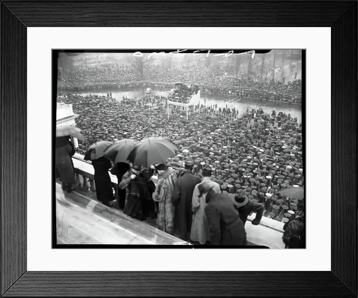 Framed Print : Crowd Watching FDR's Inauguration Framed Print : Crowd Watching FDR's Inauguration