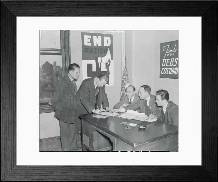 Framed Print : Men Enlisting for Fracas in Spain Framed Print : Men Enlisting for Fracas in Spain