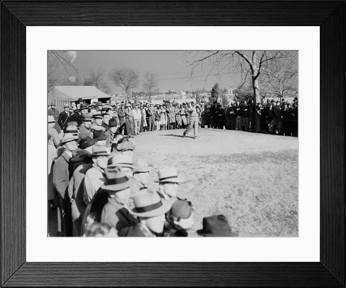 Framed Print : Golfer Cooper Tees Off Seventh Hole Framed Print : Golfer Cooper Tees Off Seventh Hole