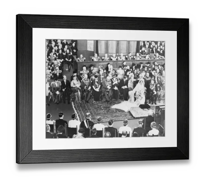 Framed Print : Wedding Ceremony of Princess Juliana and Prince Bernard Framed Print : Wedding Ceremony of Princess Juliana and Prince Bernard