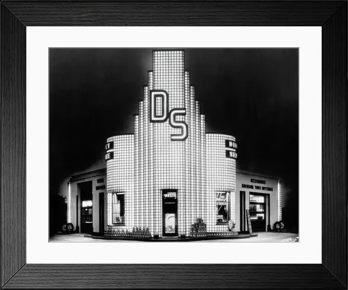 Framed Print : Service Station Glowing Framed Print : Service Station Glowing